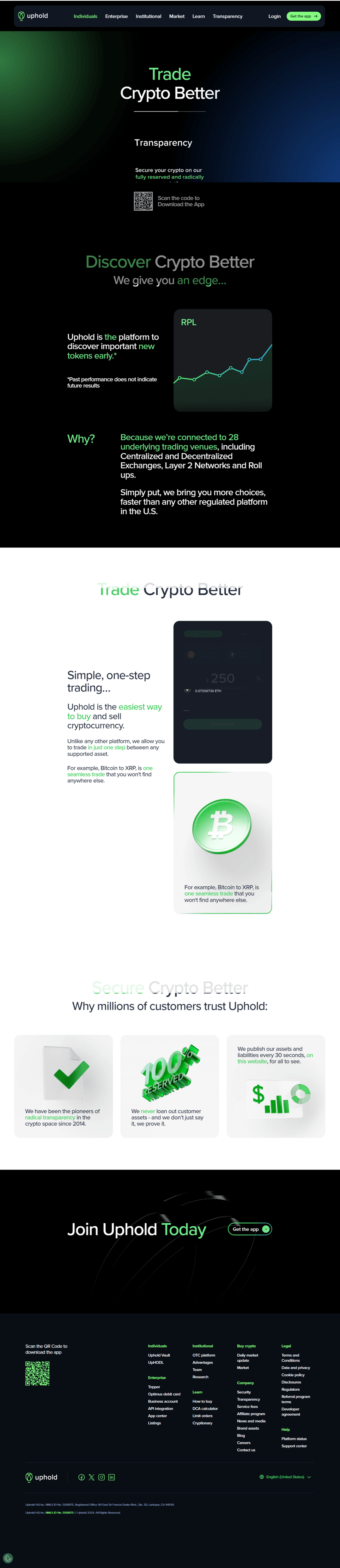 Log In | Uphold® | Buy & Sell Crypto & Metals